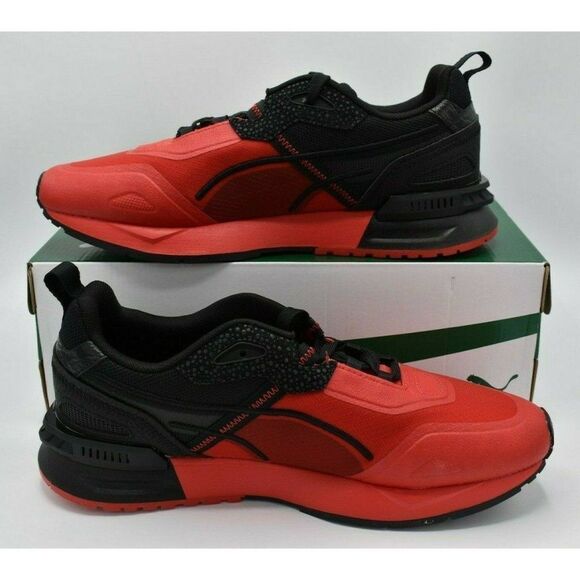 NWB Puma Mens Size 11.5 Mirage Tech Magma Red Black Sneakers Shoes 382730 01 main image 7